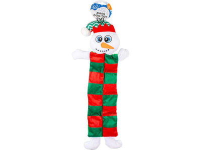 Xmas Plush snowman squeaky 49,5x22x6cm Multicolour