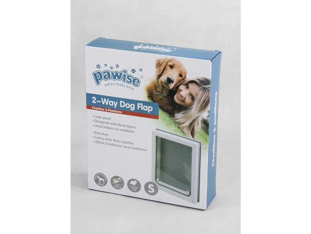 Two way shop dog door