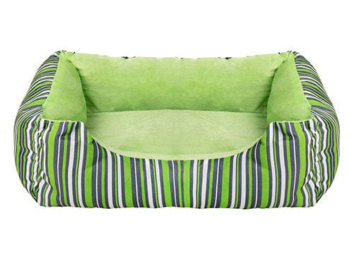 Pawise Dog Bed Cuddler Green Strip Pets Qatar