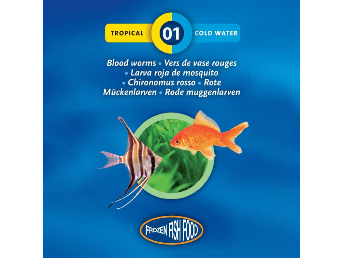 Frozen bloodworms hotsell for goldfish