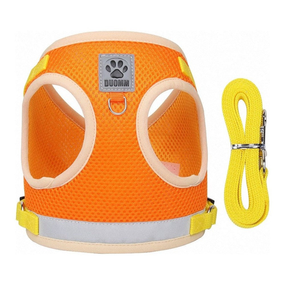 Dog Harness Orange Pets Qatar