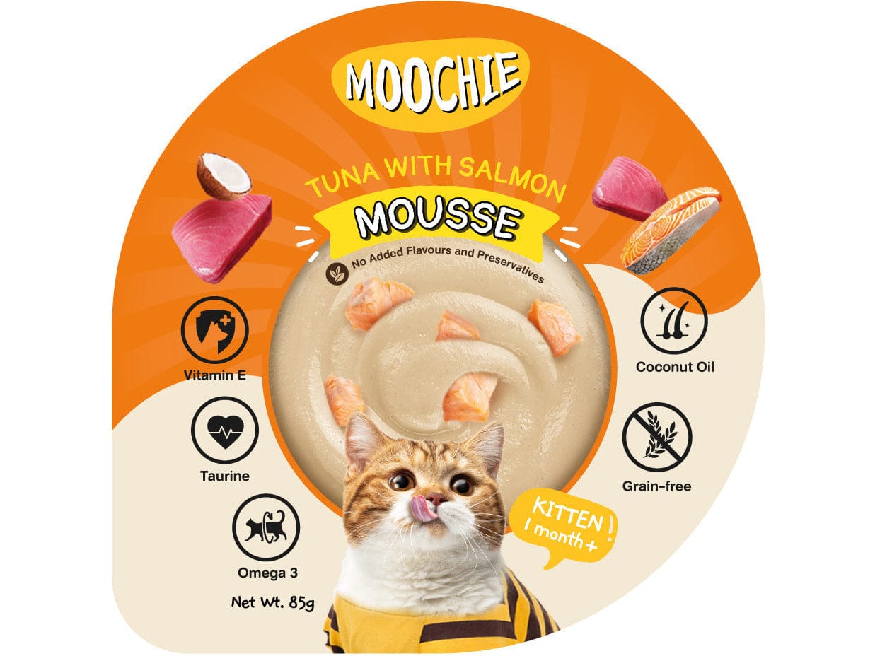 Moochie Mousse Tuna With Salmon 85G Cup Pets Qatar