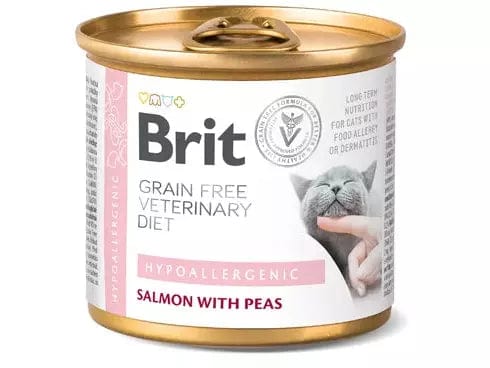 Brit GF Veterinary Diet Cat Cans Hypoallergenic 200 g Pets Qatar