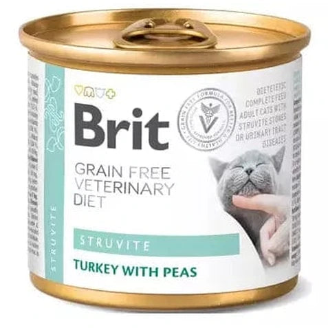 Brit GF Veterinary Diet Cat Cans Struvite 200 g Pets Qatar