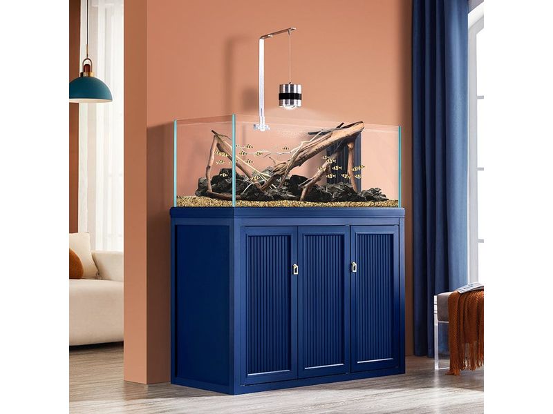 خزان مياه من سبائك الألومنيوم، اسطوانة زرقاء بالإضافة إلى خزانة مقاس 100 × 50 × 50 سم