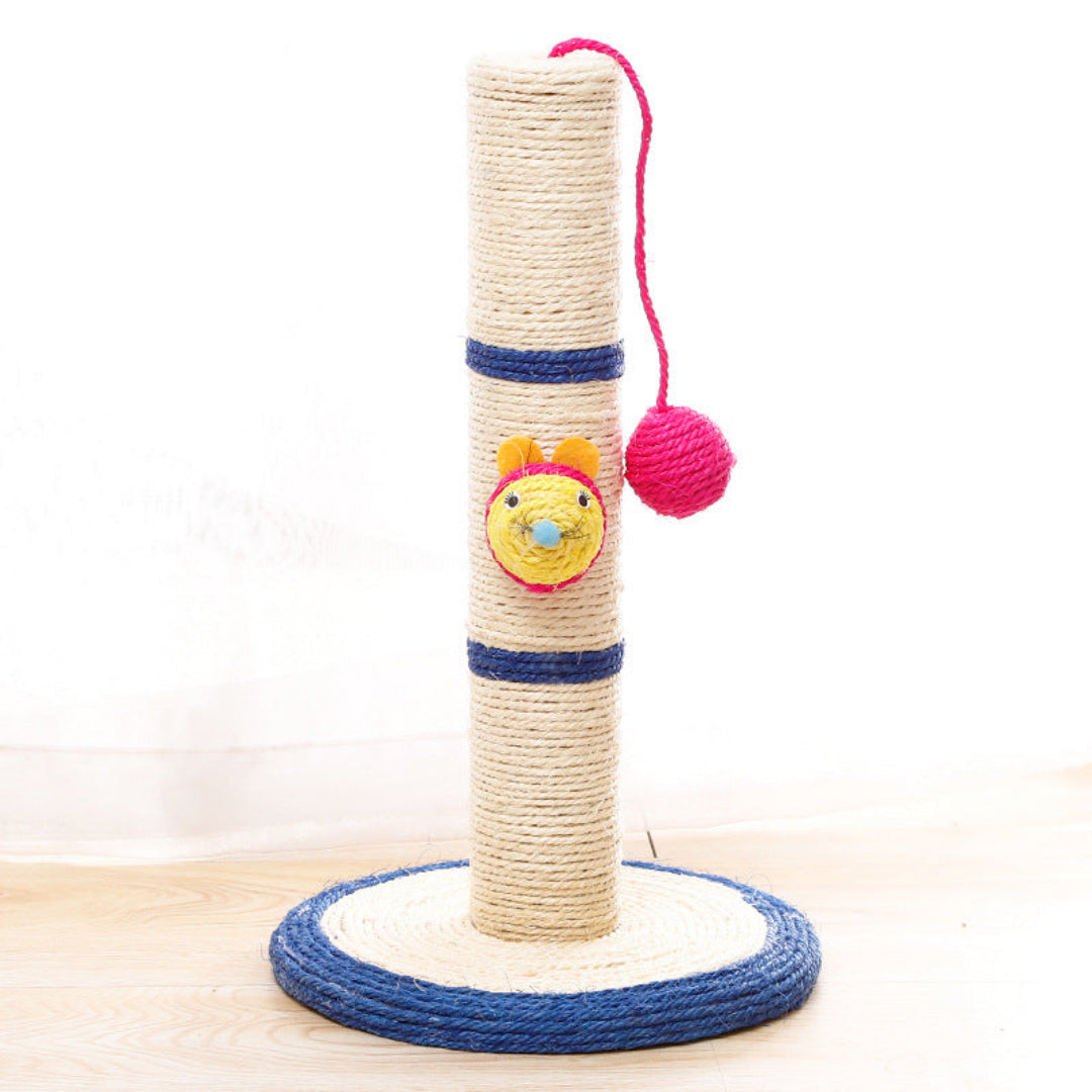 Bee Design Cat Scratching Post With Toy