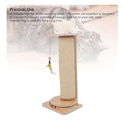 Hoopet corner sisal cat scratching board 27x22x58 cm