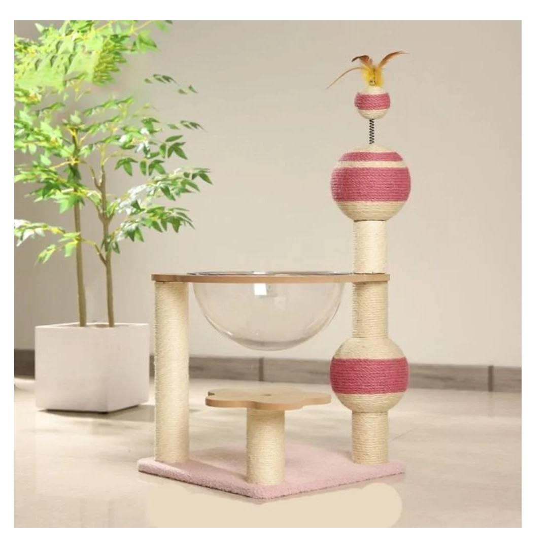 Hoppet JH Small Waist Cat Scratching Post 38X38x75 cm