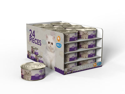 MOOCHIE CAT FOOD MINCE WITH WHITE FISH IN GRAVY 156g