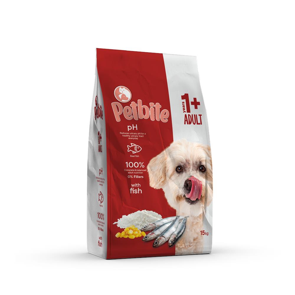 PETBITE ADULT DOG FOOD WITH FISH 15 KG