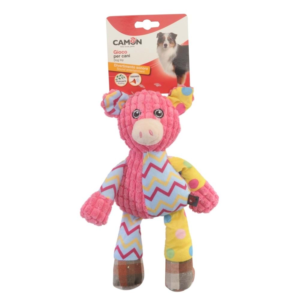 CAMON PLUSH ANIMAL TOY MIX WHISTLING + RUSTLING 28 cm