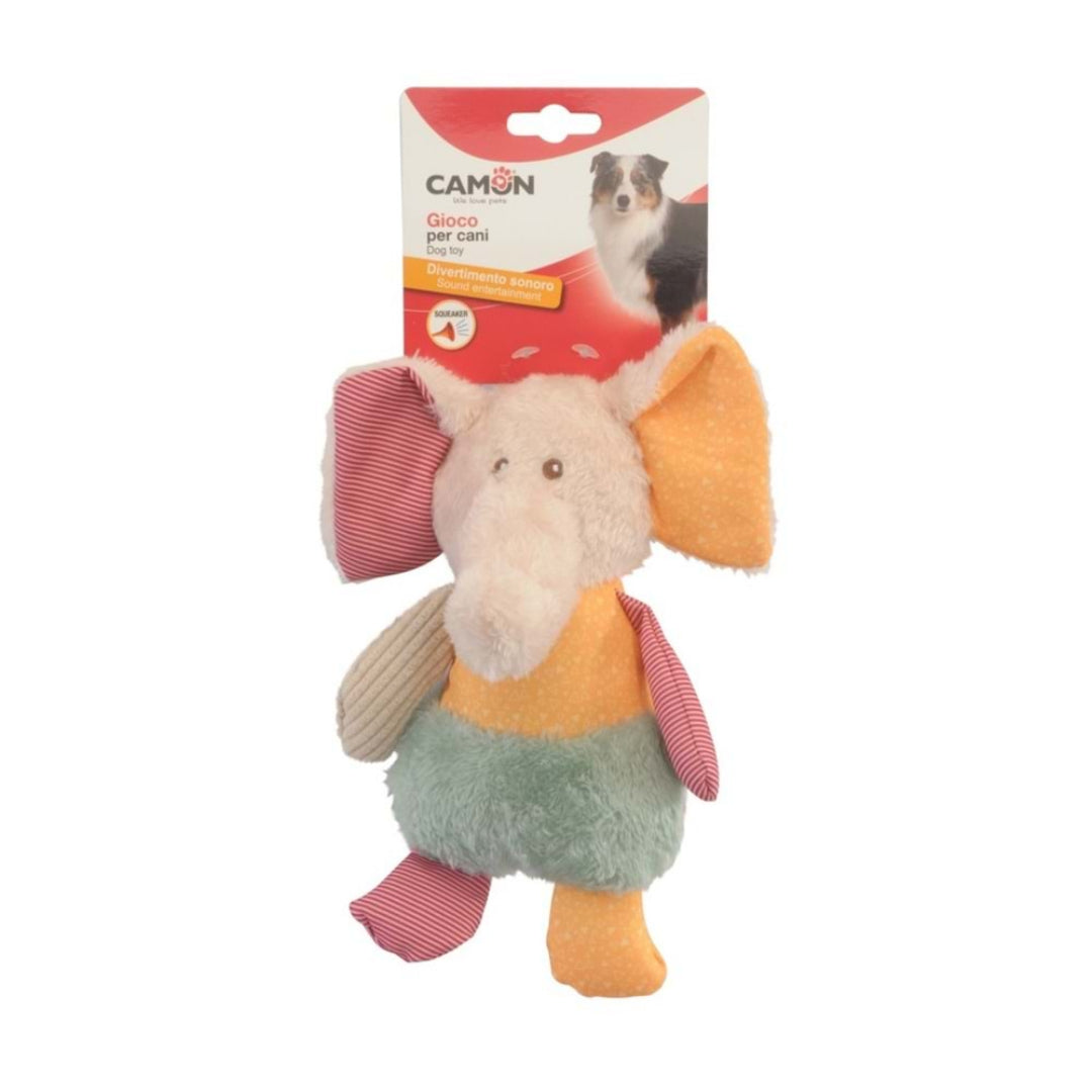 Camon TOY for dogs plush lion, elephant, rabbit with sound, 23cm