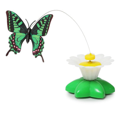 Flower Base Rotating Interactive Cat Toys (Butterfly)