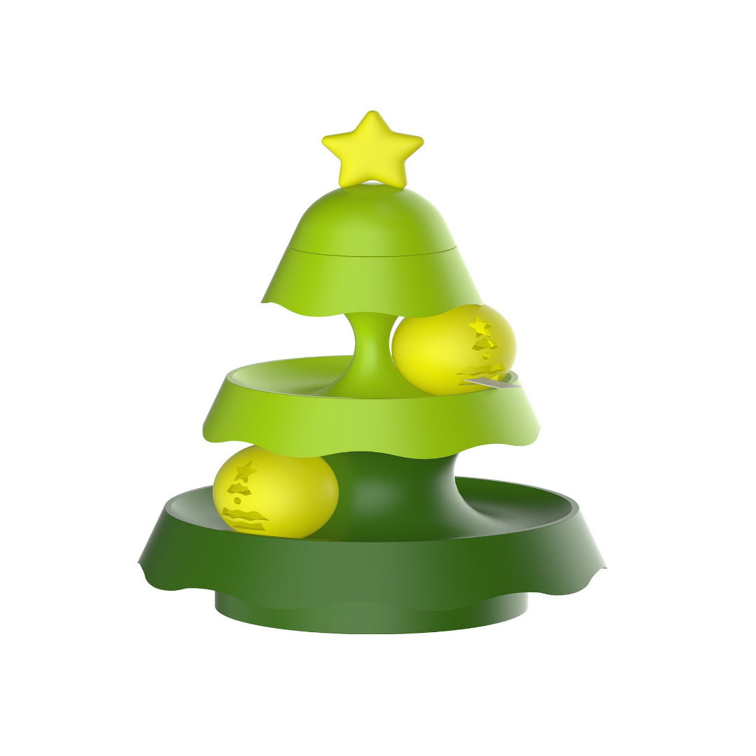 Christmas Tree Turntable Pink Three Layers