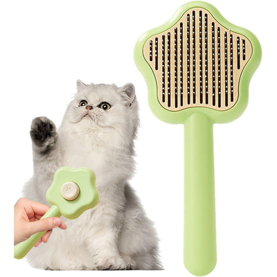 Pet Grooming Magic Wand Self-Cleaning Comb Green