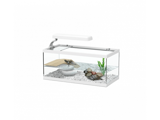 Tortum Turtle Tank 40 x 20 x 16 cm, White