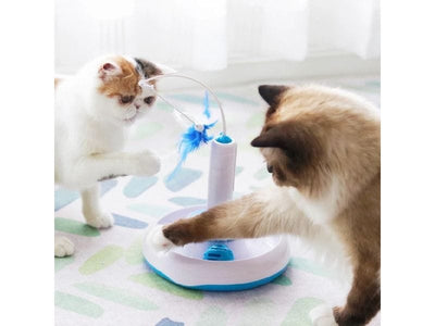 Blue and White Electric Cat Toys