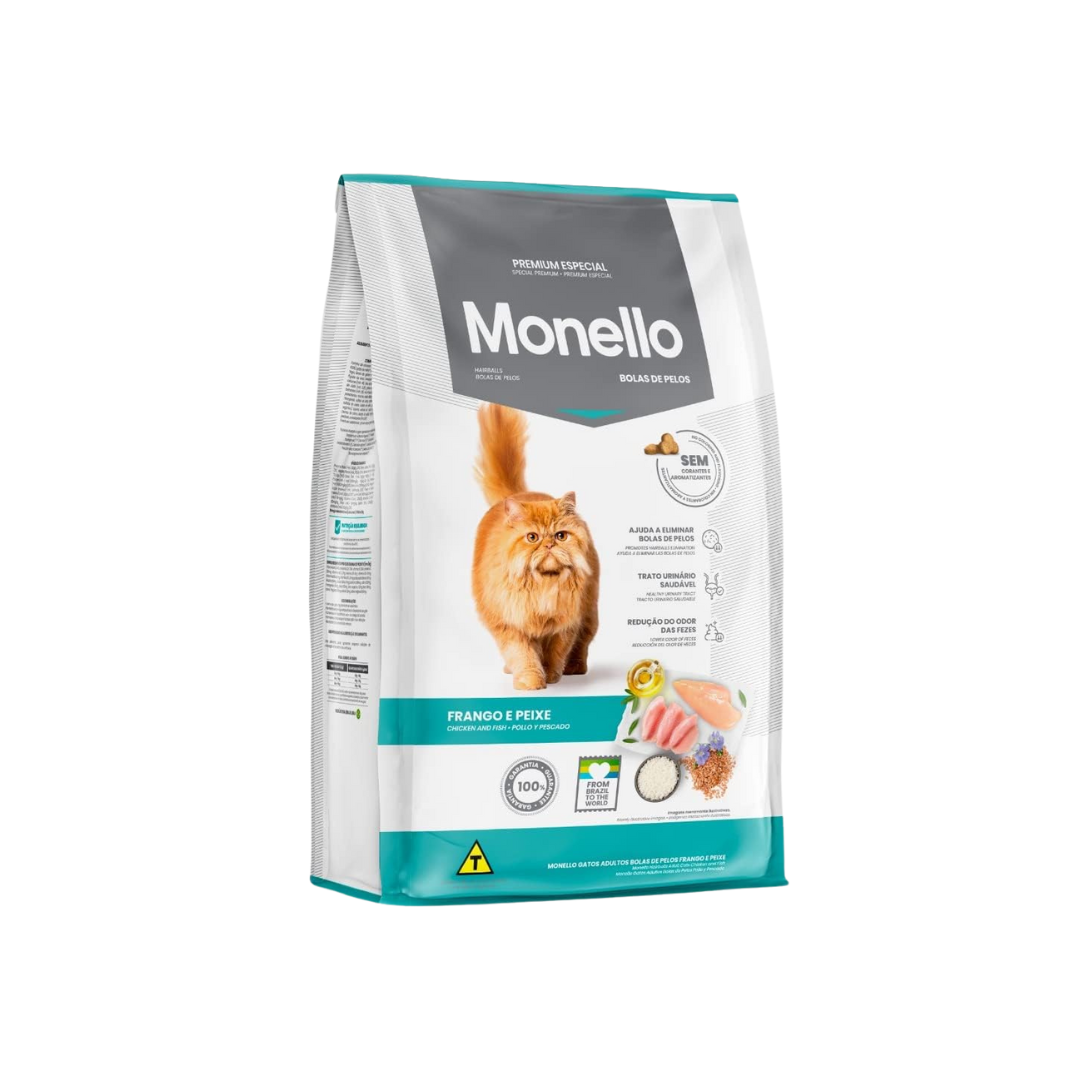 Monello Hairballs Adult Cats Chicken and Fish 15Kg