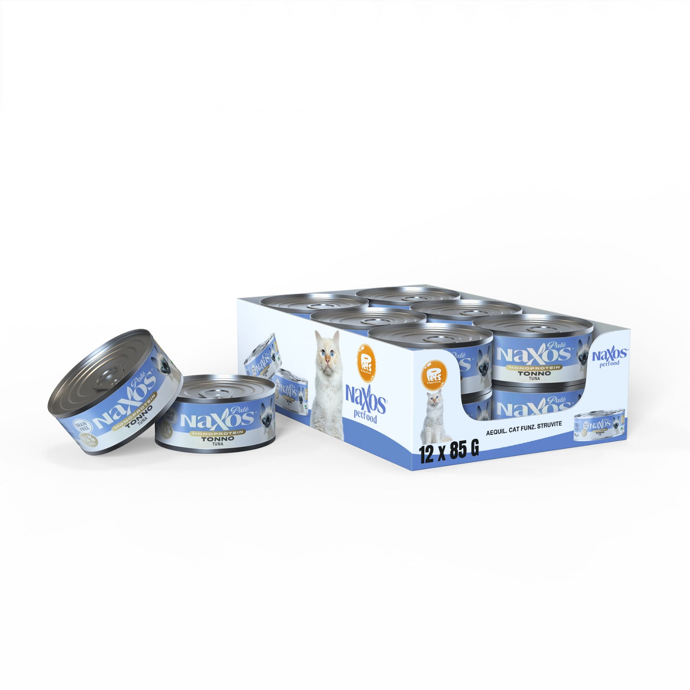 Naxos CAT MONO Adult Sterilight PATE` TUNA Gr 12x85