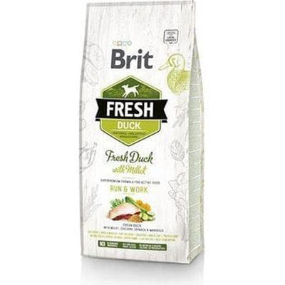 12kg bag of super premium dog food made with fresh duck, millet, zucchini, and spinach. It contains 40% fresh meat and is free from gluten, soy, and artificial additives for a tasty, nutritious meal