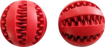 AFP Rubber Ball Dog Toy (Red ,7.5cm)