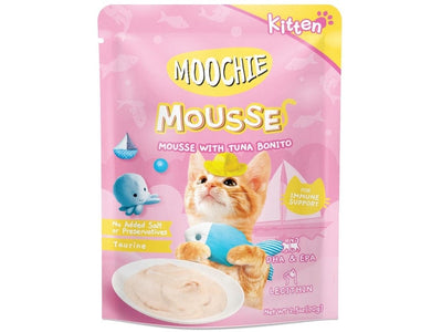 Moochie Kitten Mousse With Tuna Bonito  12X70G.  Pouch