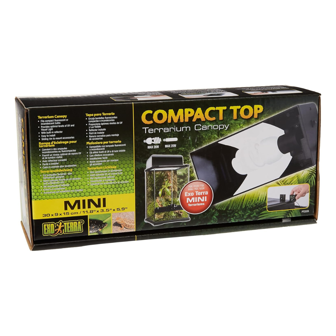 Exo Terra Compact Terrarium Top, Single Light Socket 30 cm
