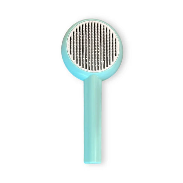 Pets Flower Self-Cleaning Comb Green
