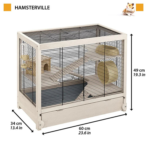 HAMSTERVILLE BLACK CAGE