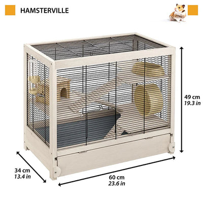 HAMSTERVILLE BLACK CAGE