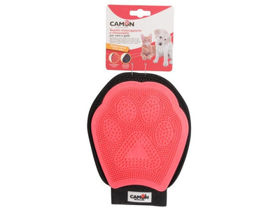 2-in-1 Massage Glove and Hair Remover for Dogs and Cats- 4 Colors Red