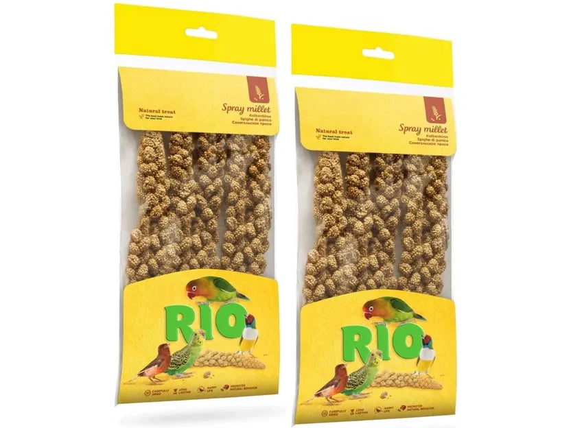 Rio Spray Millet. Natural Treat For All Birds, 100 G