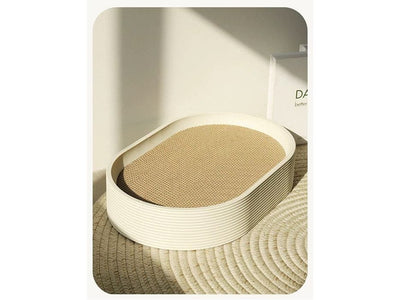 Hoopet Plastic Oval Cat Scratching Board - Large-L-53*35*10Cm