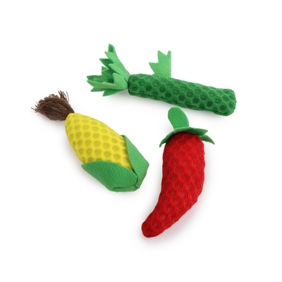 AFP Green Rush Veggies Cat toy - Pack of 4 toys