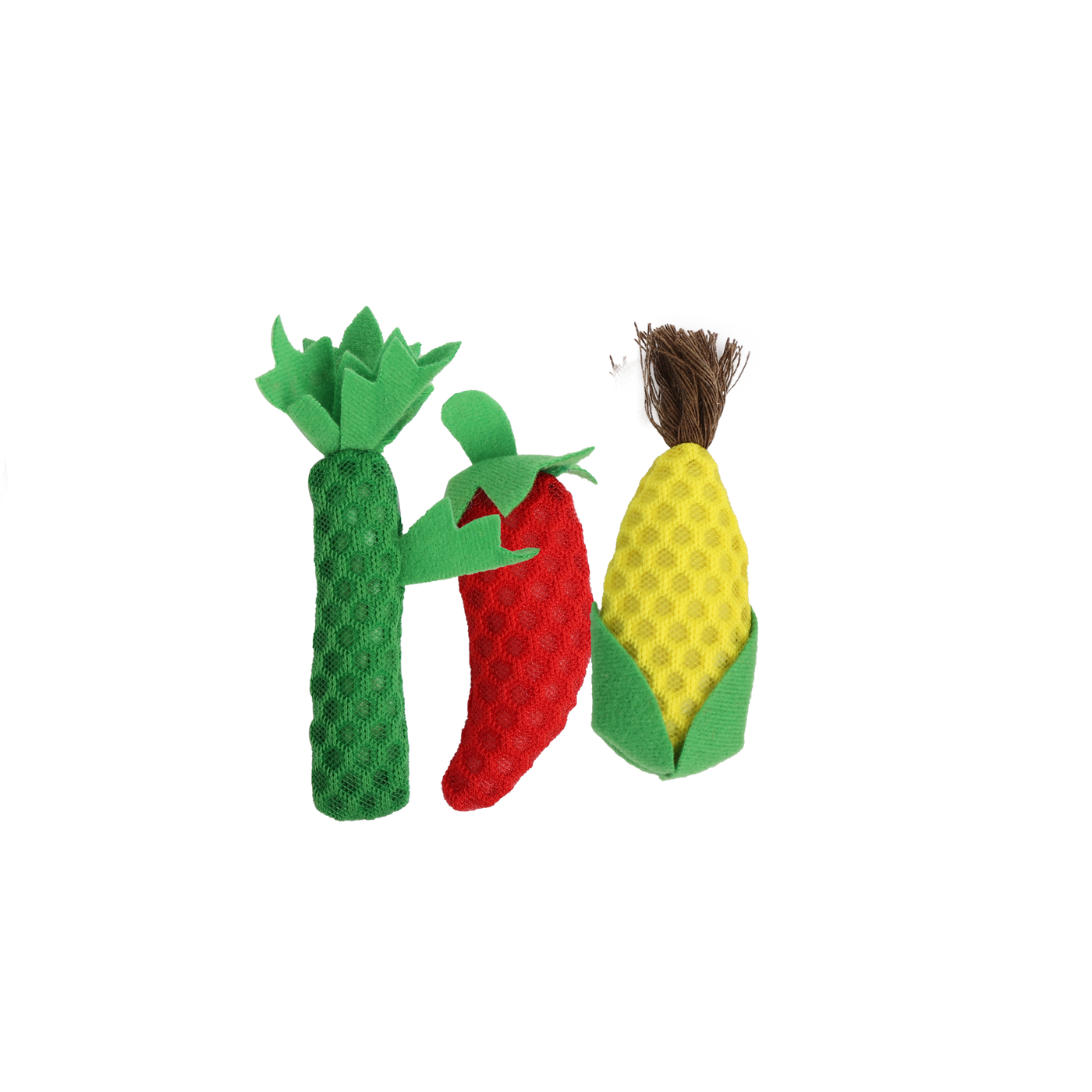 AFP Green Rush Veggies Cat toy - Pack of 4 toys