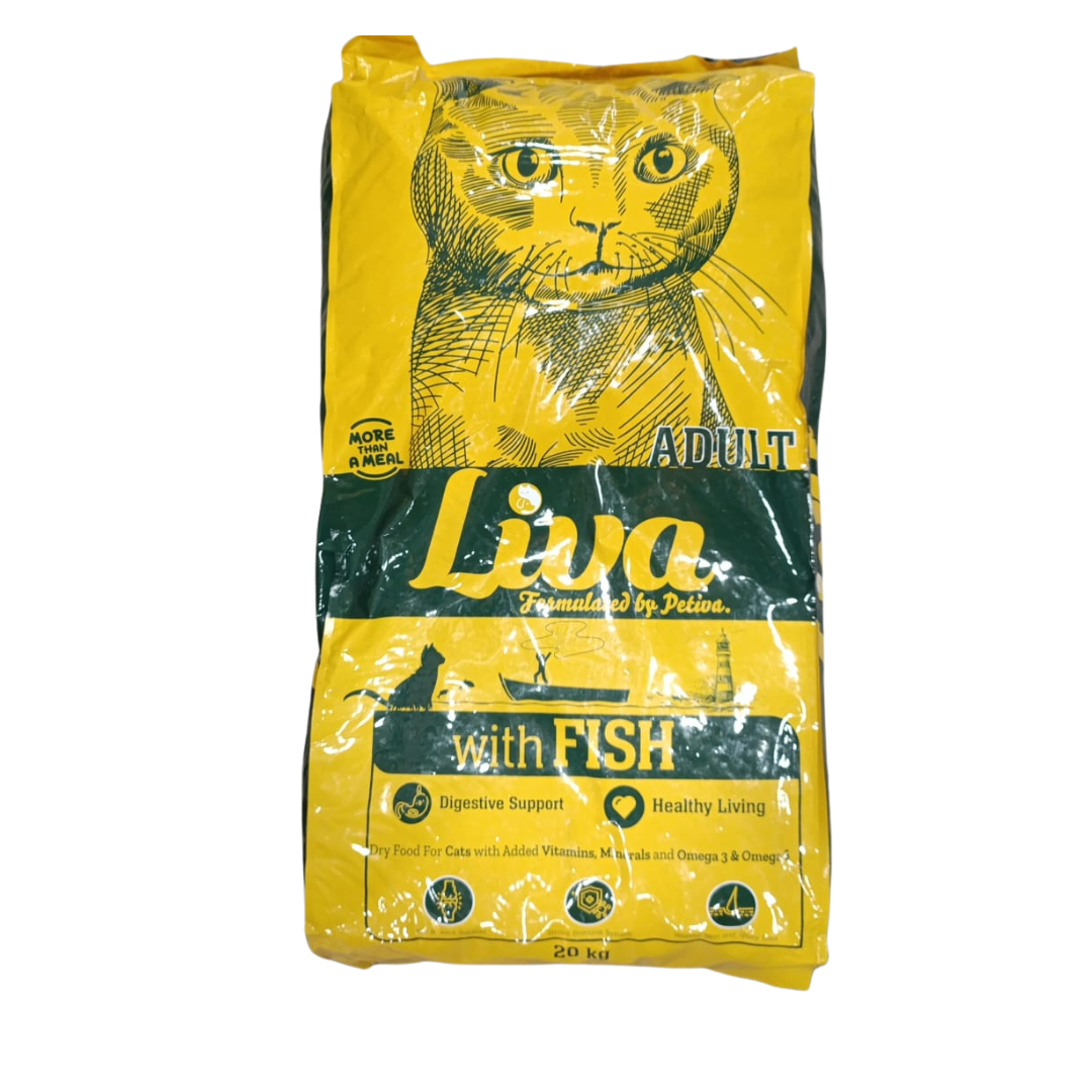 LIVA ADULT CAT FOOD WITH FISH 20 KG