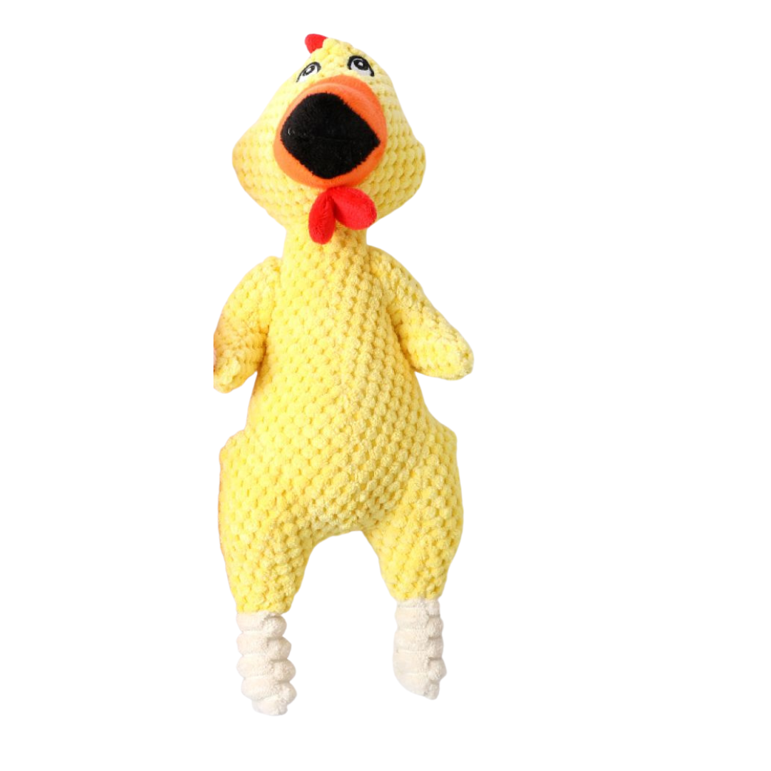 Colored pineapple fleece screaming chicken Yellwo 35cm