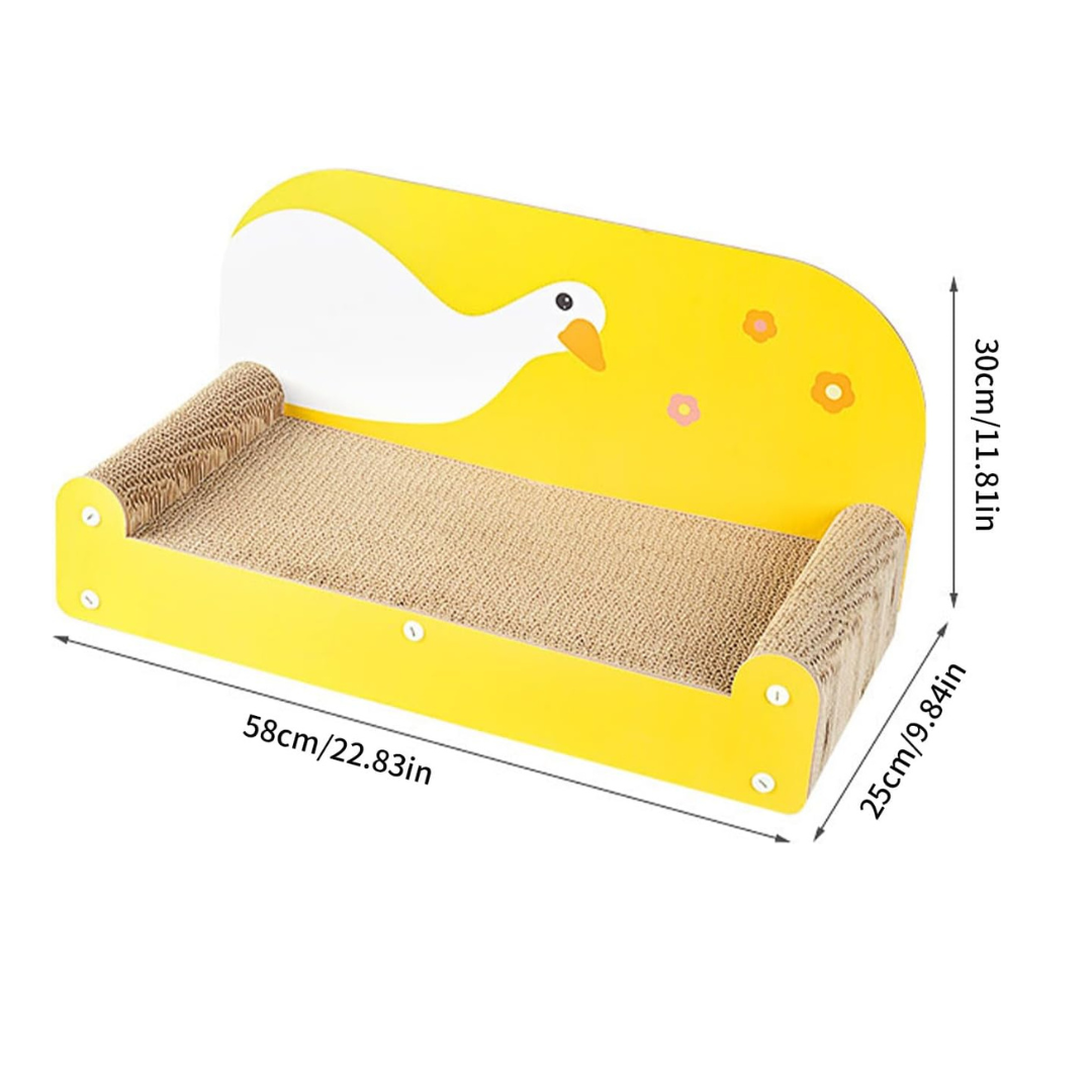 Sunny Duck Scratch Cat sofa yellow 58*25*30cm