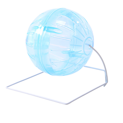 Hamster 12 cm Soft Exercise Ball with Stand – Blue
