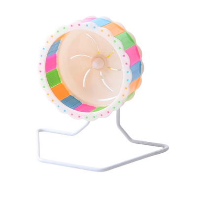 Colorful Hamster Running Wheel with Stable Stand – 17 cm