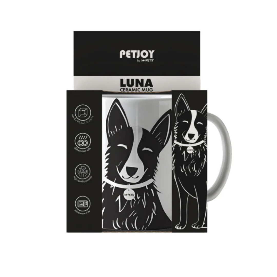 PETJOY Mug Luna - Black & White 350ml