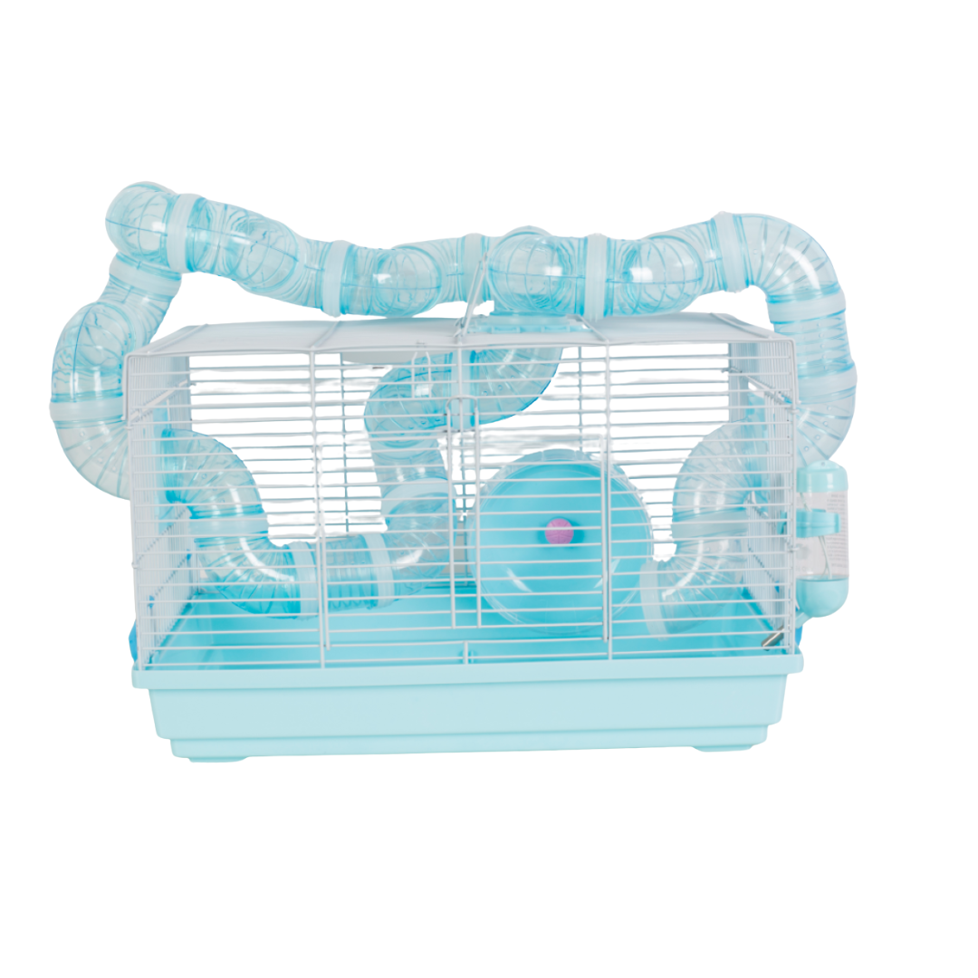 TUNNEL PARADISE SMALL ANIMAL CAGE (BLUE) (47x30x35cm)