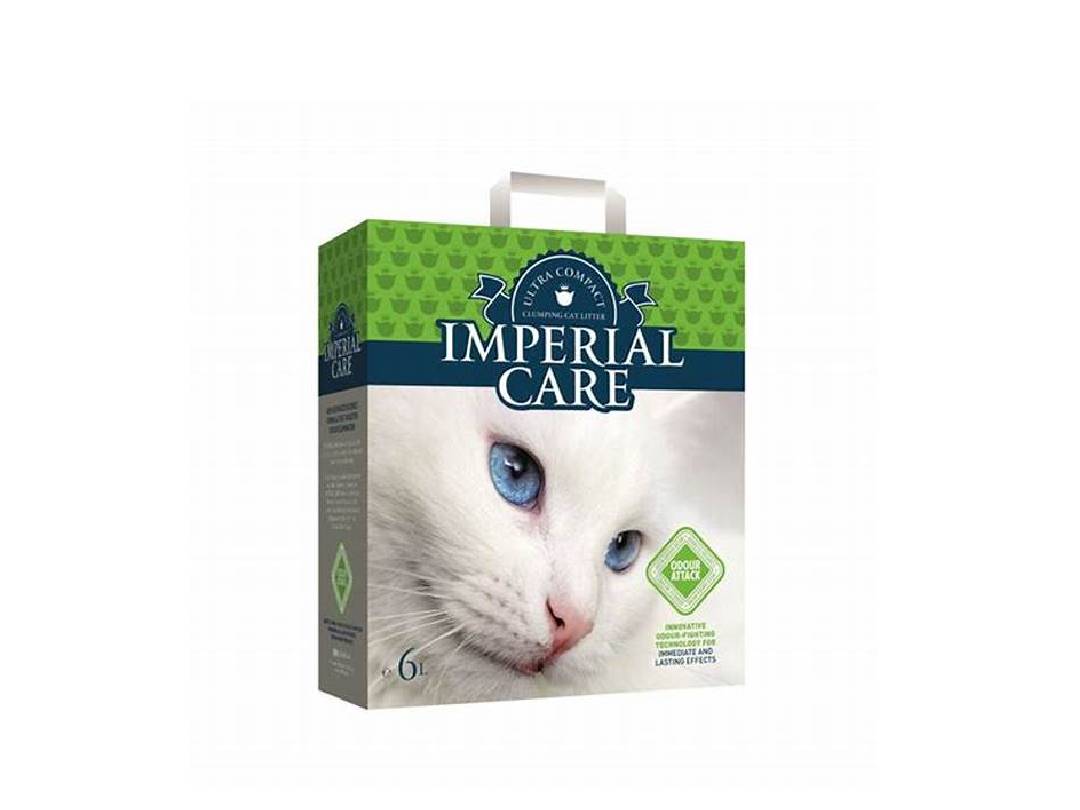 premium clumping cat litter - ultra compact granulation - with ODOUR ATTACK GREEN GARDEN AROMA 6L