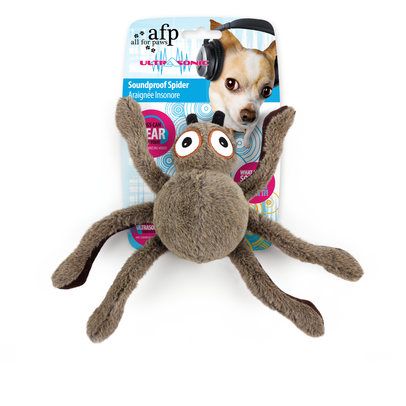 AFP Ultrasonic-Sound Proof Spider Dog Toy