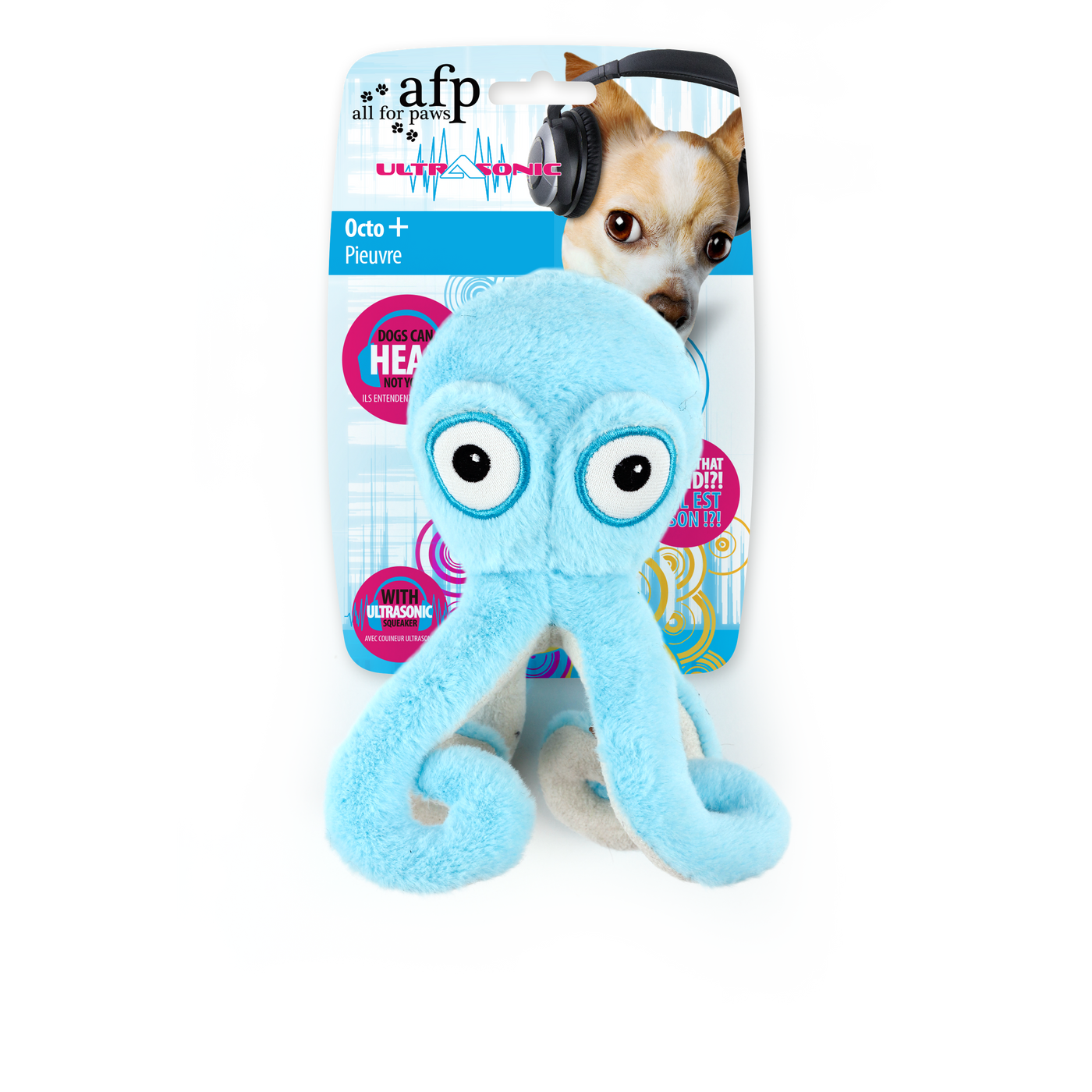 AFP Ultrasonic Octopus Dog Toy