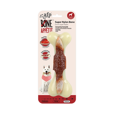 Bone Appetit Super Nylon Bone - Beef Flavor Infused - Large