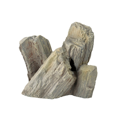 EBI Giant Rock XXXL Aquarium Decoration – Ultra-Realistic 44cm Resin Reef Rock (Grey)