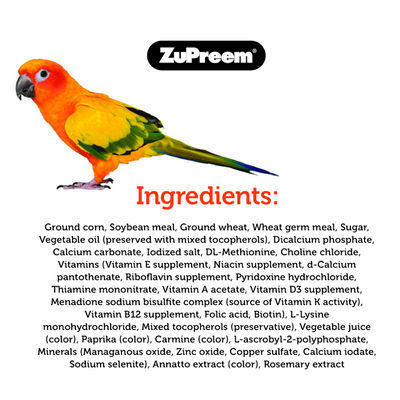 ZuPreem PastaBlend for Medium Birds