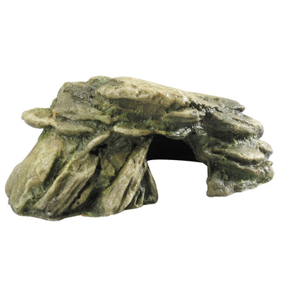 STONE WITH MOSS M - 20CM green