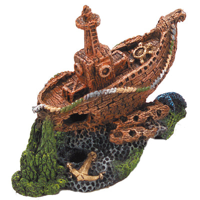 GALLEON WRECK 18X11X16CM S - 18x11x16CM